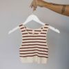 Celine Striped Tank - Chestnut