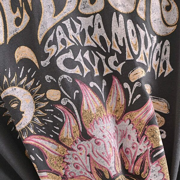 Vintage Print Short Sleeve Top - Image 5