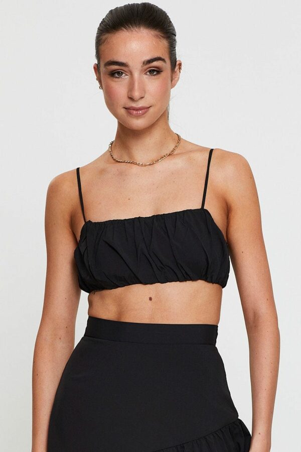 Black Bralette Top Sleeveless