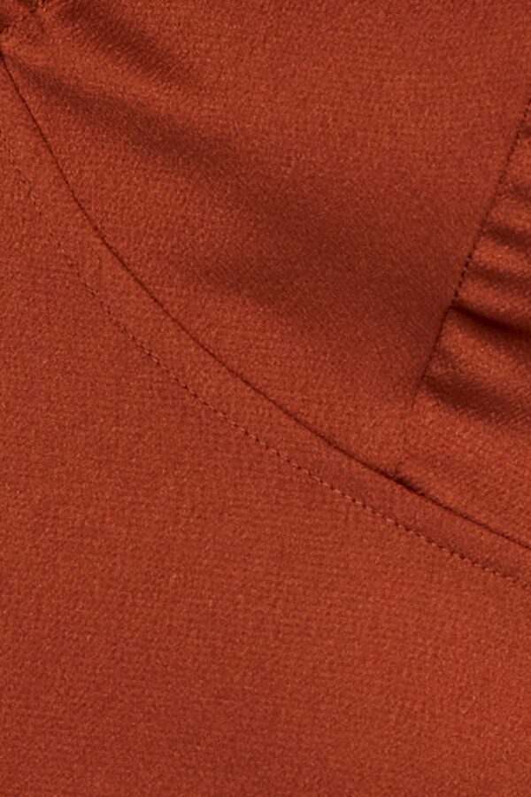 Brown Cami Top Halter Satin - Image 6