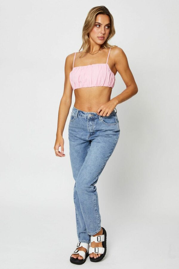 Pink Bralette Top Sleeveless - Image 2