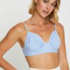 Stripe Crop Bralette Sleeveless V-Neck