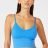 Blue Crop Singlet Top Seamless