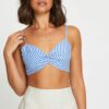 Stripe Singlet Bralette Sleeveless Crop