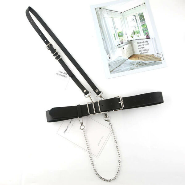 Cyber punk gothic suspender chain belts - Image 7