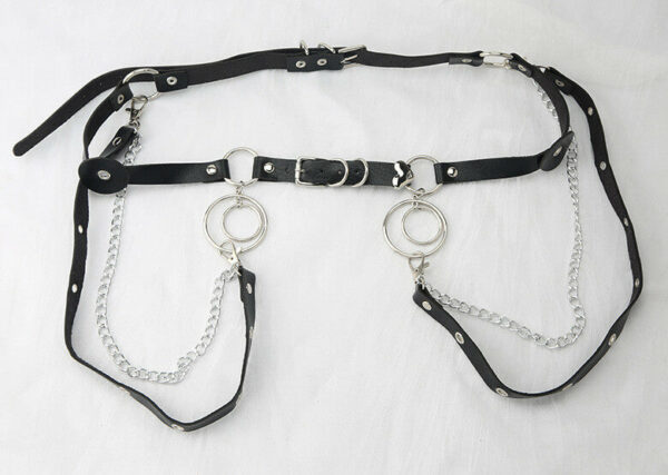 Gothic twinkle stars hearts body chain belt - Image 5