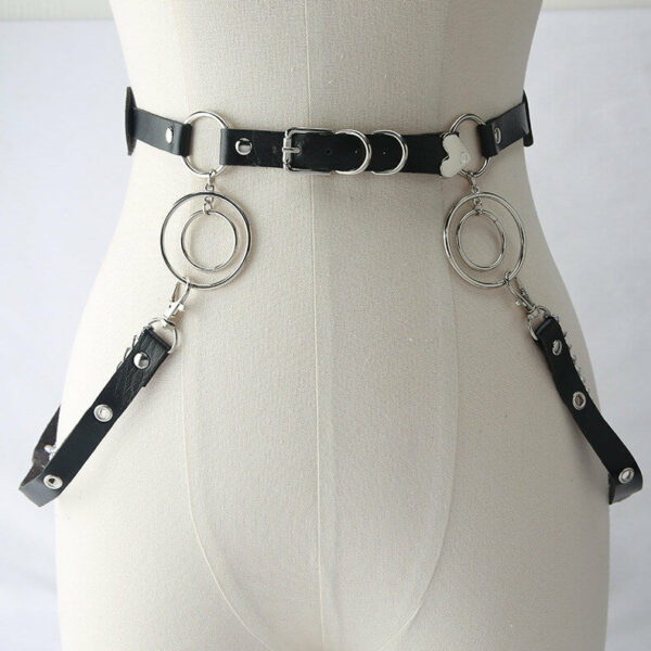 Gothic twinkle stars hearts body chain belt - Image 3