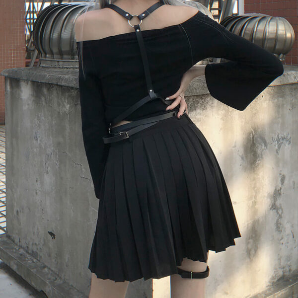 Punk lolita sweet killer suspender loop belt - Image 3