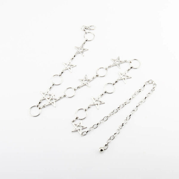 Y2k girl twinkle stars circle body chains - Image 3