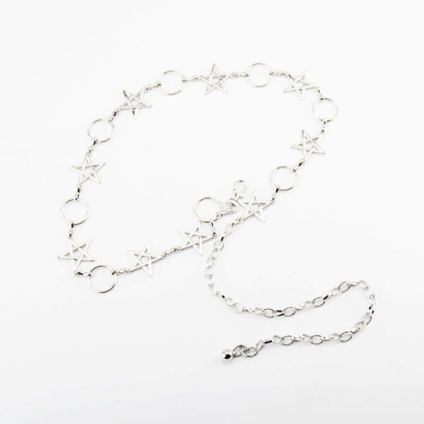 Y2k girl twinkle stars circle body chains - Image 2