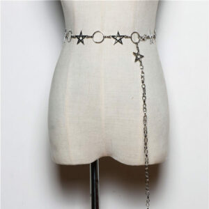 Y2k girl twinkle stars circle body chains